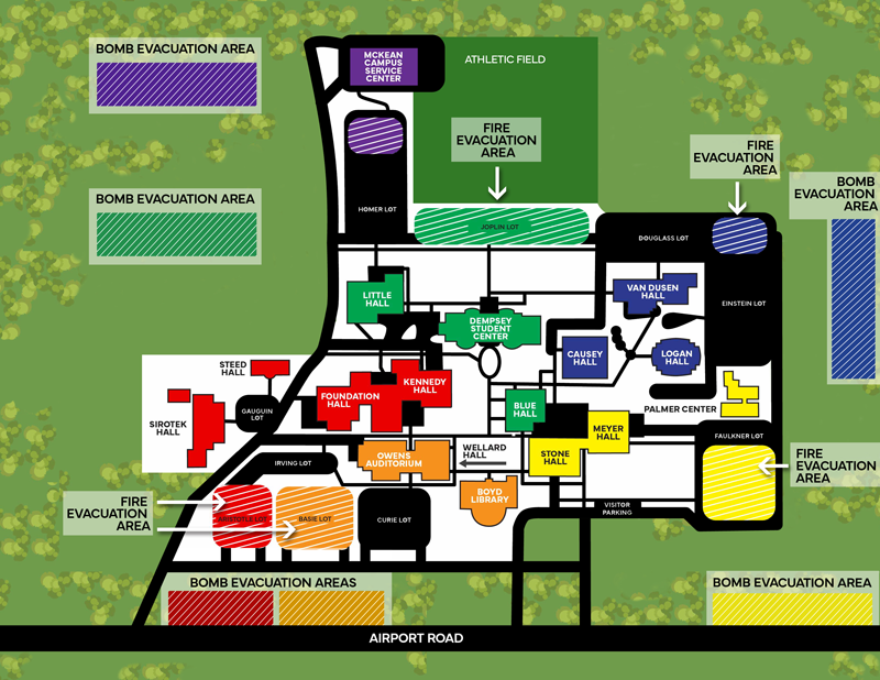 Main Campus Evacuation Map