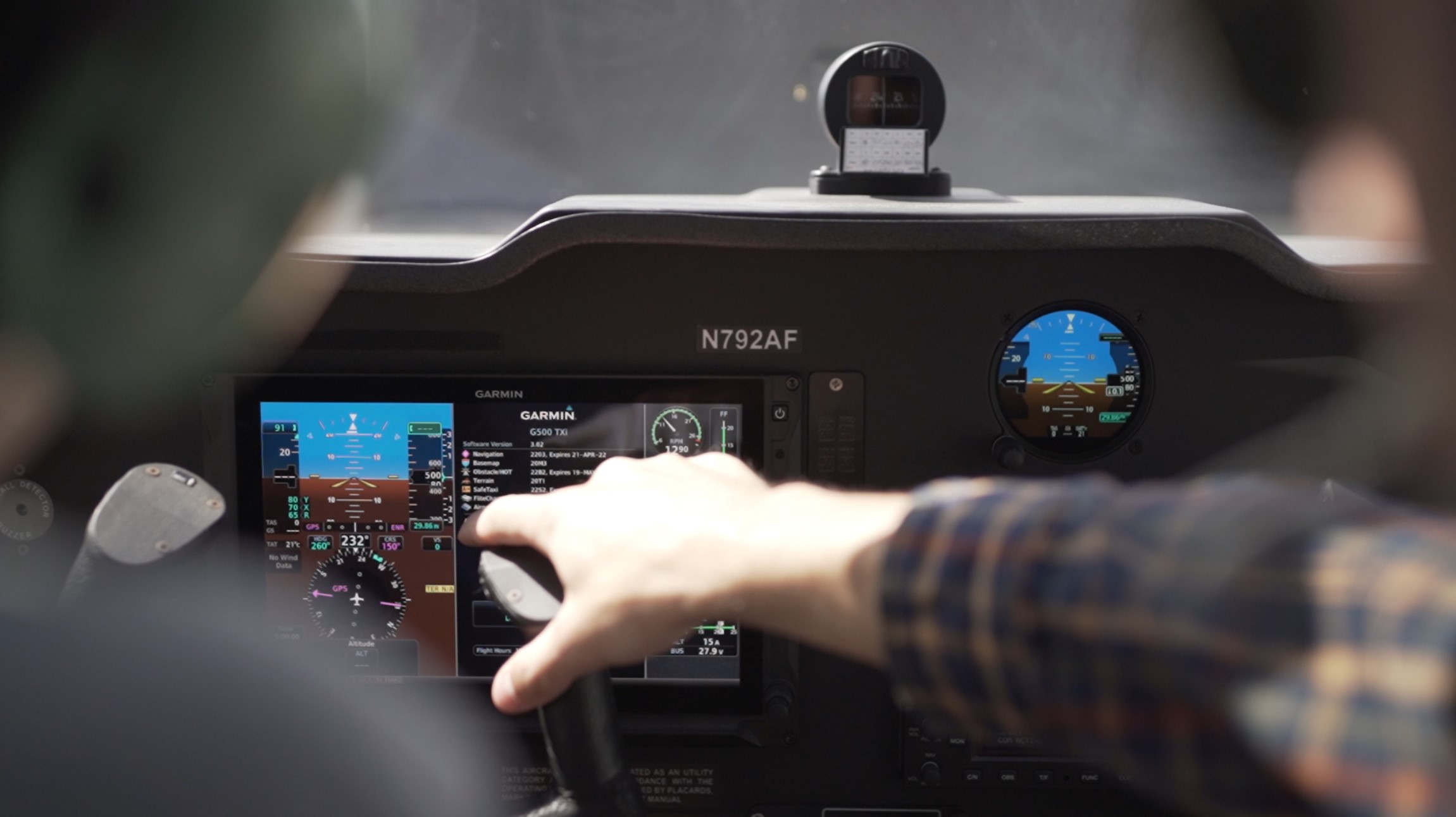 Plane dashboard