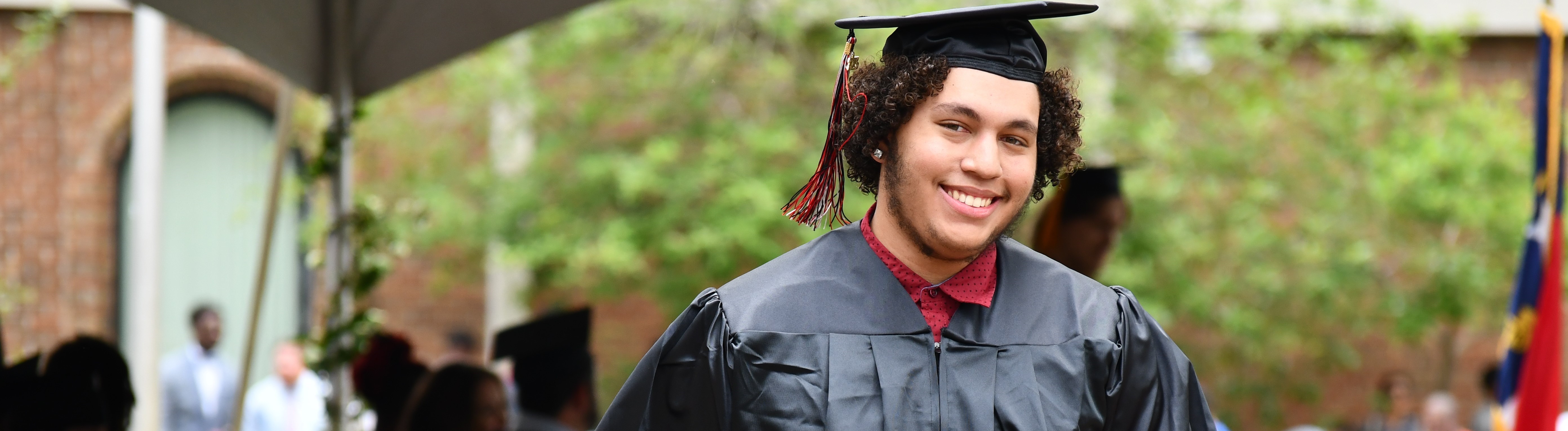 graduate outside at graduation