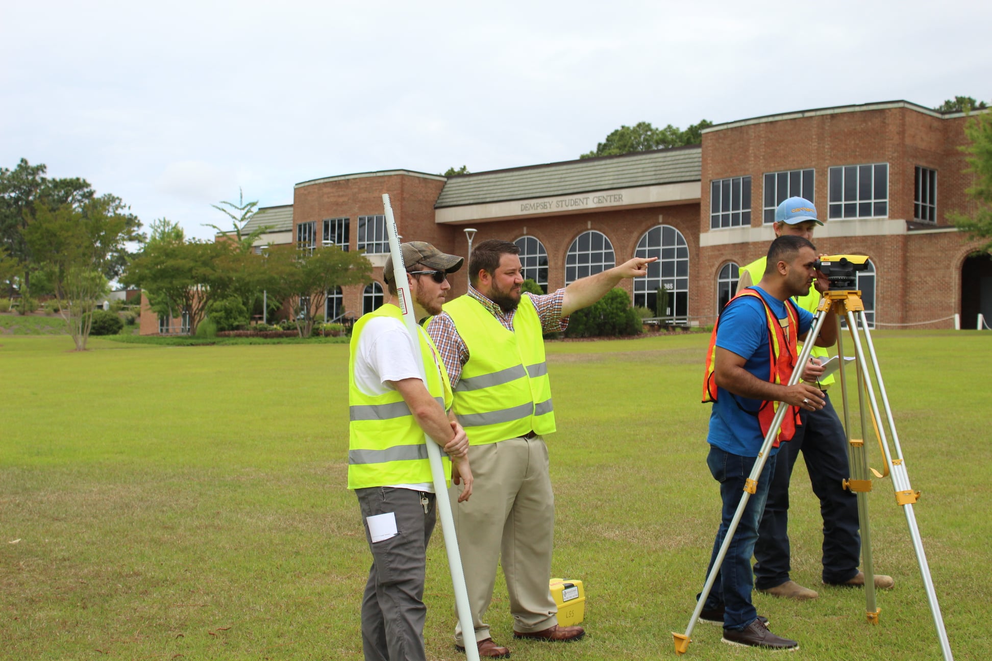 Students surveying