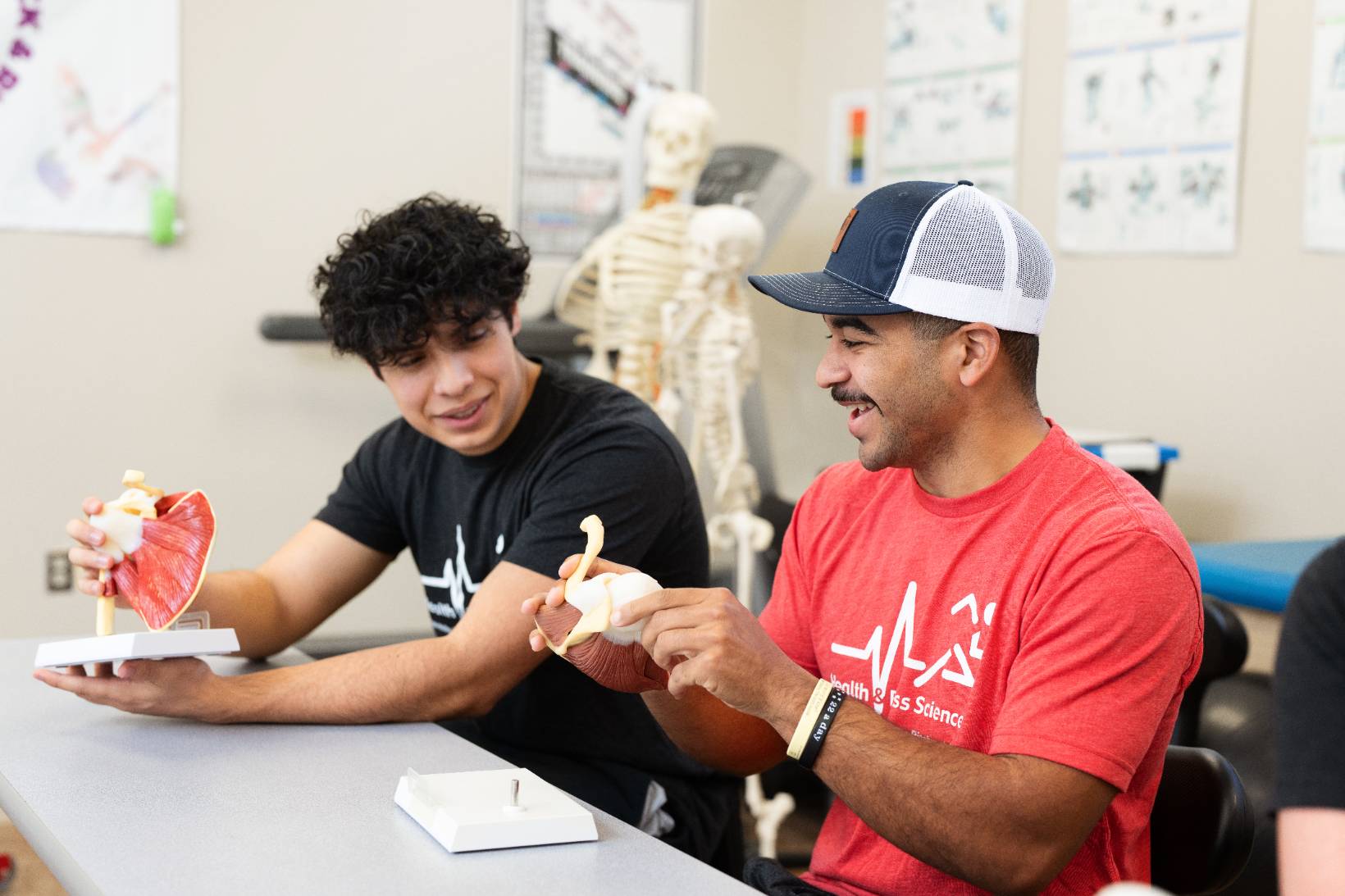 Two students in class