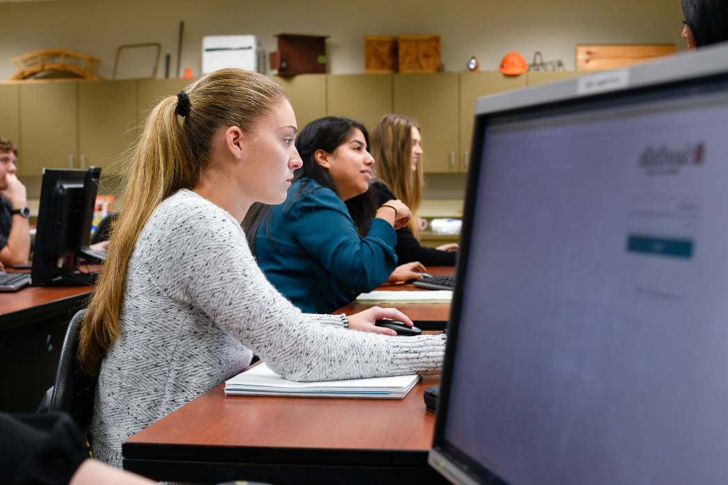 Students in class