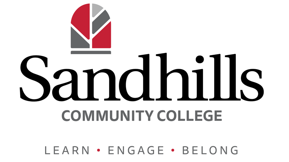 Sandhills Community College logo with the tagline "Learn • Engage • Belong."