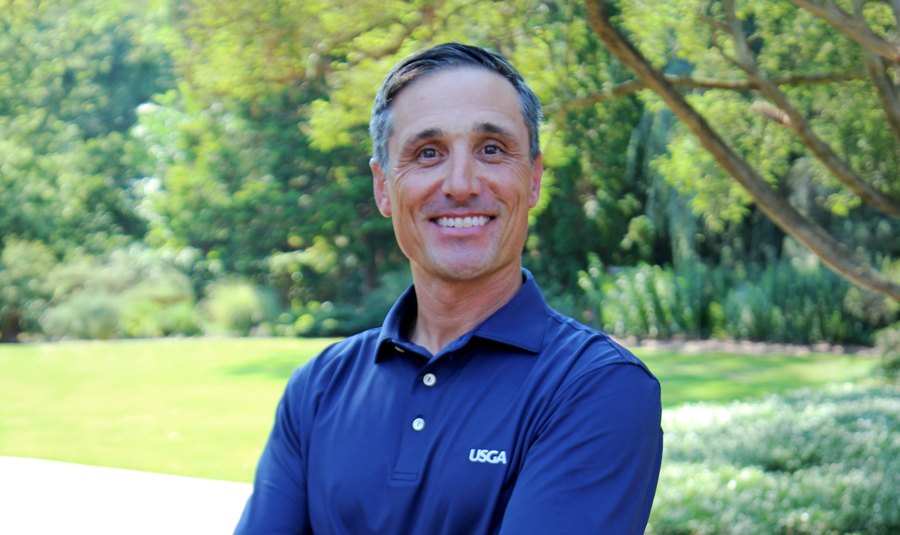 Portrait of Brett Rusek, director of the Greenkeeper Apprenticeship Program at Sandhills Community College.