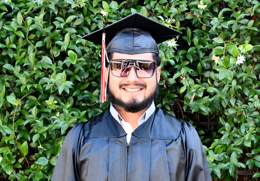 Head-and-shoulders portrait of Moises Cruz-Cortez, Business Administration Student at Sandhills Community College.