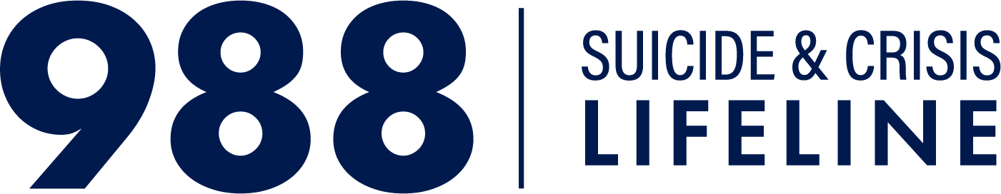 988 logo 988 logo with the numbers 988 and the words Suicide & Crisis Lifeline