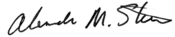 Dr. Sandy Stewart Signature