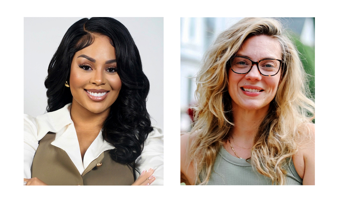 Portraits of Kenna Parks, Hoke County senior business advisor, and Katrin Henderson, Moore County senior business advisor.