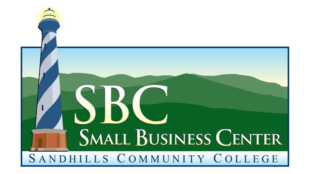 Pictured is the Sandhills Community College Small Business Center Logo. 