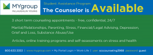 Free Student Counseling - 800.633.3353, www.mygroup.com > My Portal Login > Work-Life, user: scccounseling3968 password: guest